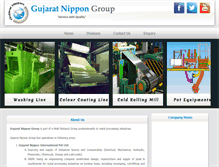 Tablet Screenshot of gujaratnippon.com